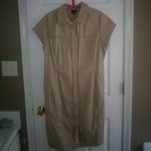 Talbot stretch  short khaki dress